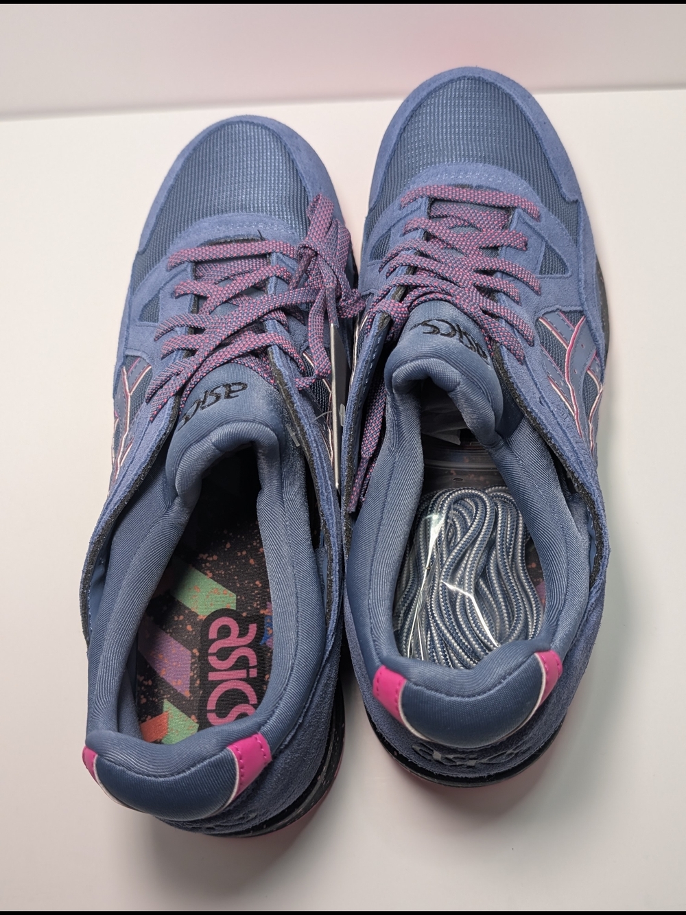 Rare Asics Tiger Gel-Lyte V Mens Size 9 mid Pigeon Blue Sneakers H7ASK - Picture 5 of 8